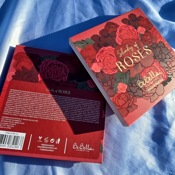 🟠 ☆ NWT ☆ BeBella "Shade of Roses" Eyeshadow Palette Red Purple White Go - Picture 6 of 7
